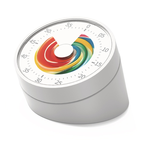 Timer di facilità d'uso per la scrivania per bambini 60 minuti Timer visivo per bambini Home Edition orologio meccanico arcobaleno conto alla rovescia - Product Image 1