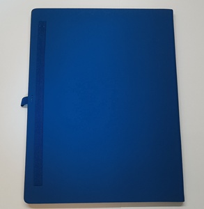 Planificador A4 personalizado de fábrica 2024 con correa elástica, diario, cuaderno negro, tapa dura, logotipo impreso, diario, cuaderno de notas 2024