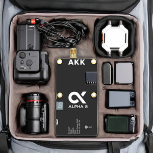 AKK Alpha 8 VTX 8W akıllı FPV Video verici 4.9Ghz 5.8GHz 80CH 10W güç FPV RC Drones için değiştirilebilir - Product Image 4