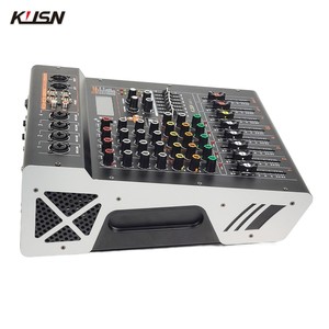 4 kanal 250W x2 amplifikatör mikser 99 DSP dijital profesyonel Powered ses karıştırma müzik konsolu ses mikseri Bluetooth USB ile - Product Image 6