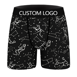 Nieuwe 2023 Custom Groothandel Heren Boxer Slips Elastische Taille Custom Heren Ondergoed 100% Polyester Sublimatie Print - Product Image 5