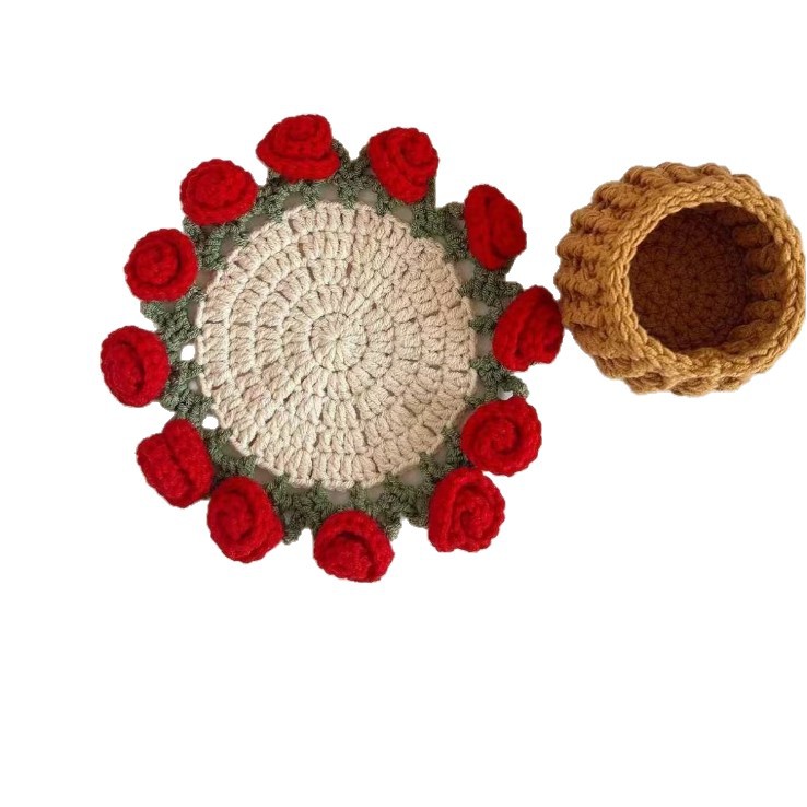 Ensemble de dessous de verre roses