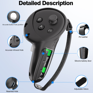 New Game VR Accessory Protective Shell for Meta <strong>Quest</strong> 3 /3S Controller Anti Slip and Anti Fall Silicone Cover - Product Image 4
