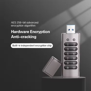 带硬件密码加密的安全USB 3.0闪存驱动器32gb 64gb 128gb和256GB容量记忆棒加密笔式驱动器 - Product Image 3