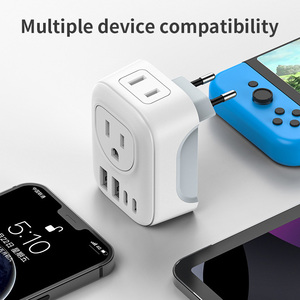 トラベルアダプタープラグ2 Type-c 2 USB PutputEuからUSマルチポート変換ソケット - Product Image 4