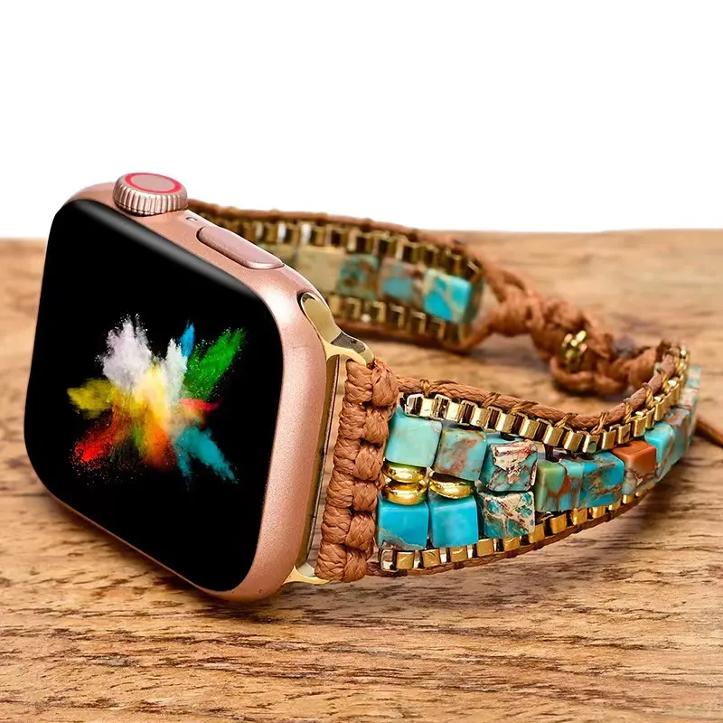 Tali Jam Tangan Apple, Tali Jam Tangan Wanita untuk Apple Watch 7 6 SE 5 4 Band 44Mm