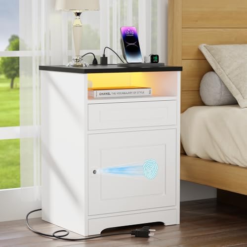 White With Fingerprint Cabinet