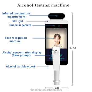 生体認証アクセス制御マシン呼吸アルコール検出顔認識便利なリセット機能カスタマイズ可能ロゴOEM - Product Image 6