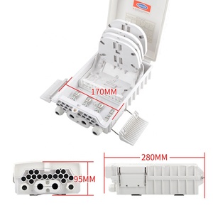 32 24 16-Core ngoài trời FTTH hộp chấm dứt trường hợp trắng đen vuông truy cập sợi quang phân phối 2 & 16 cổng ODF caixa truy cập - Product Image 2