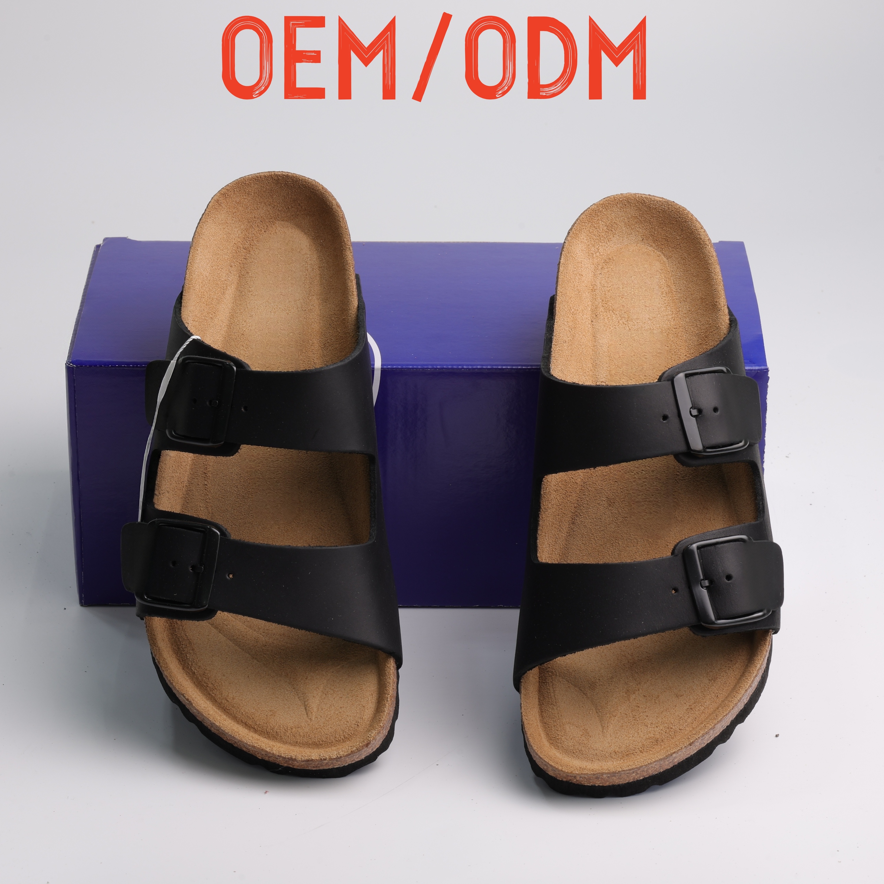 Black oil-wax leather