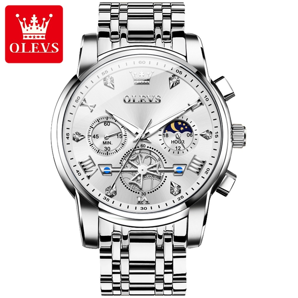 silvery white