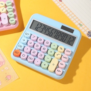 12ビットカラフルなキー計算機電子デスクトップかわいい新しい計算オフィスギフトLCD計算機ファッションメカニカルキー - Product Image 3