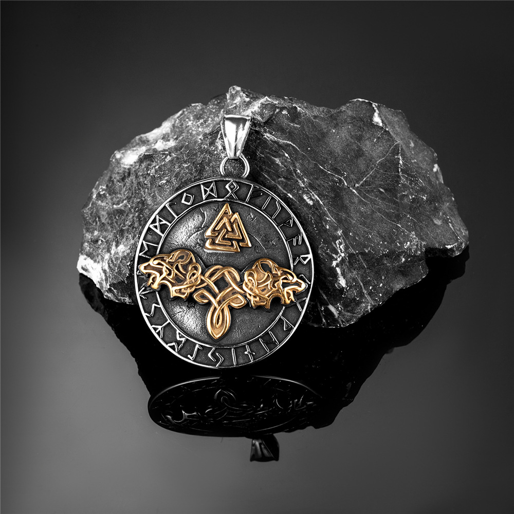 Pendentif simple bicolore