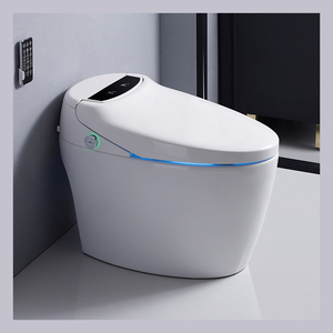 110v/220vモダンな電気インテリジェントワンピースClosestool WC 2025高級トイレ自動黒スマートトイレビデ付き