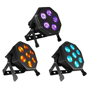 Shehds Ip20 Par Lights <strong>With</strong> Case Rgb Mini Support <strong>Dmx</strong> 512 <strong>Control</strong> Par Light for Wedding Dj Party <strong>With</strong> Stage Lighting Bag - Product Image 1
