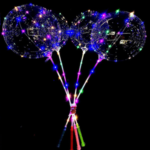 ลูกโป่งบ็อบโบแบบมีไฟ LED จับ3ระดับ, ลูกโป่งฟองใสเรืองแสงถือด้วยมือ - Product Image 3