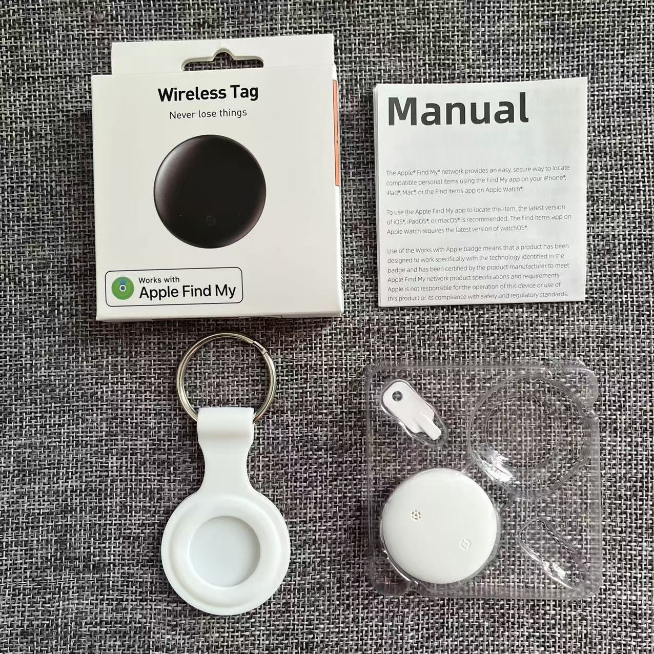 Ensemble de pendentifs en silicone F10-blanc (1 paquet)