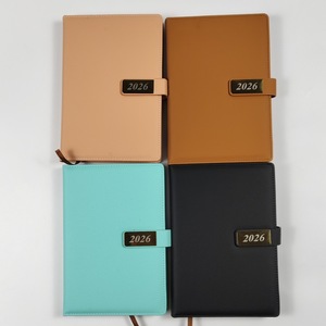 2026 Venta directa de fábrica diario planificador cuaderno A5 PU cuero Tapa dura Bloc de notas diario cuaderno para 365 días - Product Image 2