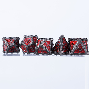 Metal zar seti dnd zar d & d zar üreticileri özel çokyüzlü metal zar seti 7 adet D & D masa oyunu Wholes için rpgzar - Product Image 4