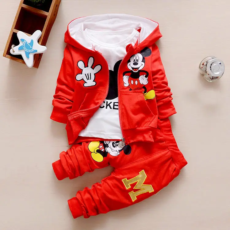 EW coat-Conjunto de ropa para niños y niñas, camiseta y pantalones, 3 uds.