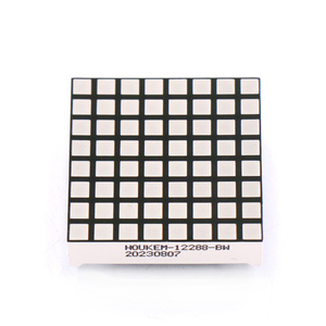 Одноцветный 1,2 дюймов 8x8 квадратных светодиодных точек 3,0x3,0 мм матричный светодиодный точечный матричный модуль дисплея