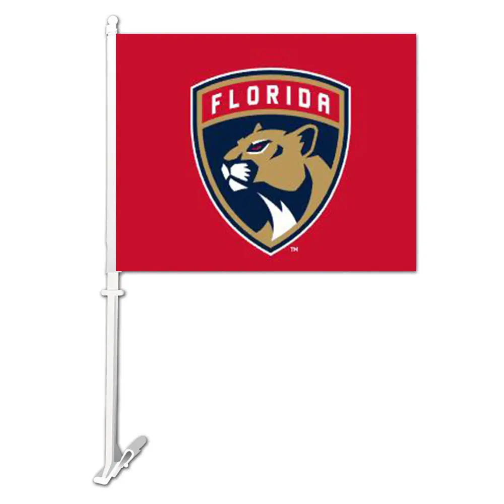 Florida Panthers sıcak satış yüksek kalite NHL buz hokeyi araba bayrağı parlak renkler açık araba bayrağı