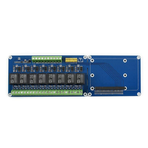 Módulo de relé de 8 canales para Raspberry Pi, placa de relé de potencia de 8 canales compatible con Raspberry Pi 3 Modelo B + B