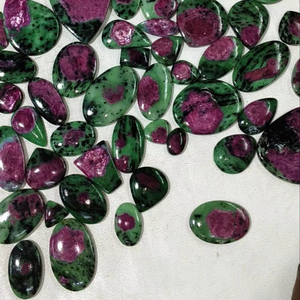 פרמיה 100% פרמיה טבעי אודם cabochon חן בעבודת יד עם גודל מותאם אישית