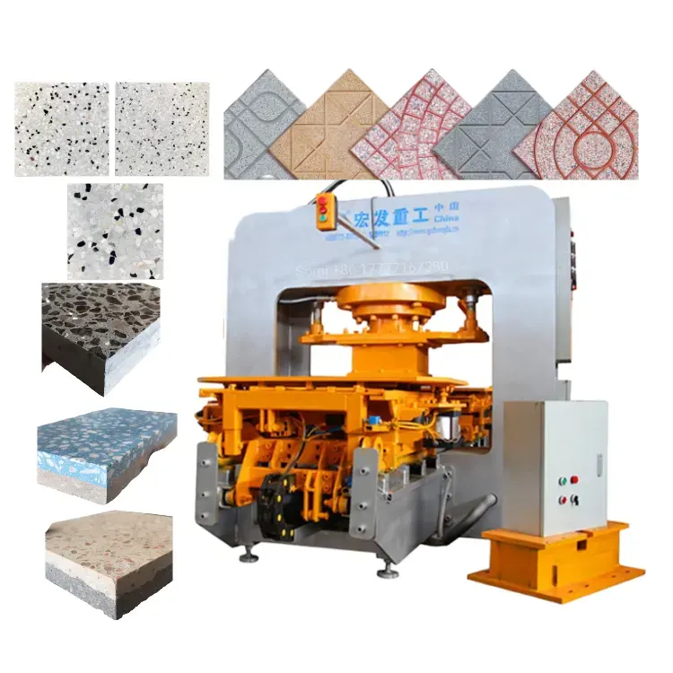 Ceramic tile hydraulic press machine stone coated roof tile making machine terrazzo tile making machine