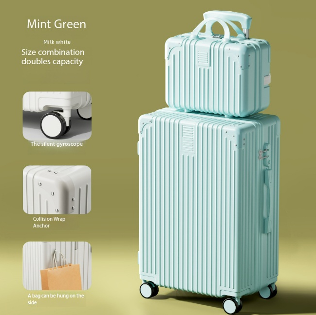 Scatola mamma-bambino verde menta