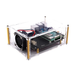 <strong>Raspberry</strong> <strong>Pi</strong> X825 V2.0 Version 2.5 Inch SATA HDD/SSD Storage Expansion Board Acrylic <strong>Case</strong> for <strong>Raspberry</strong> <strong>Pi</strong> 4 Model B - Product Image 1
