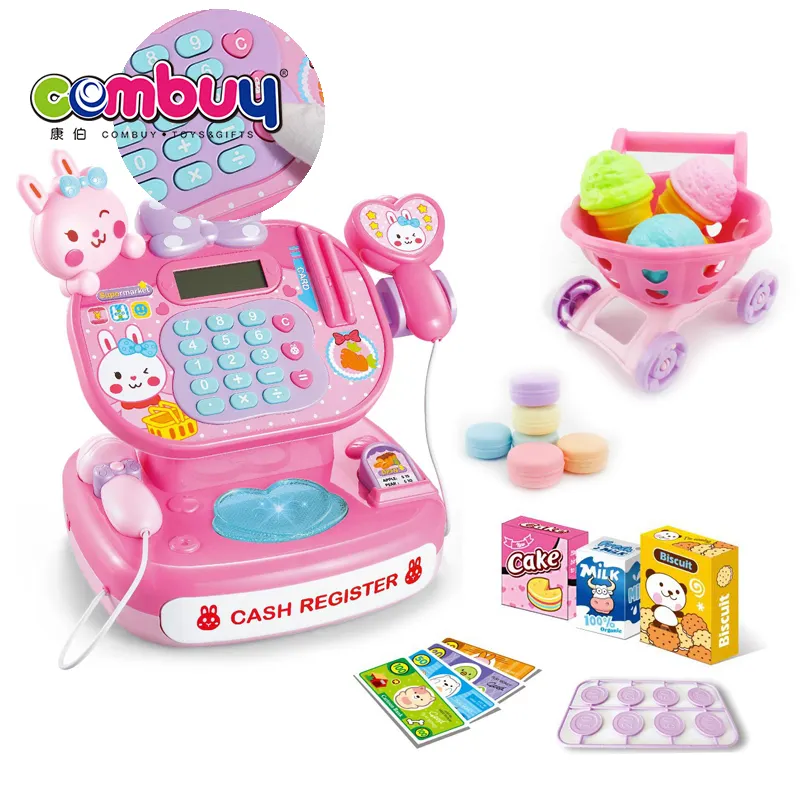 Carton rabbit new product pretend play toy mini portable cash register
