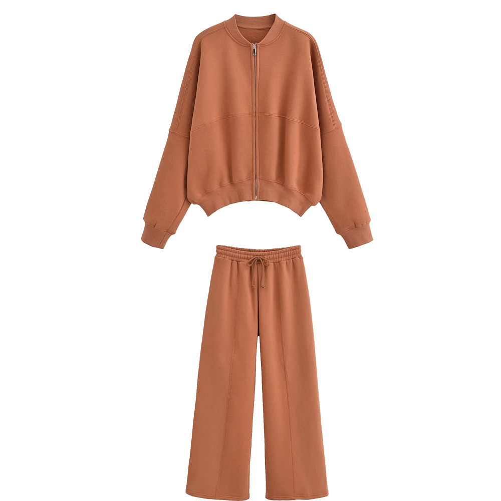 Brown pantsuit