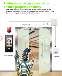 Il controllo di accesso alle impronte digitali ad alta velocità del sistema di presenza del volto dinamico AI 3D supporta il Logo personalizzabile della rete IP TCP