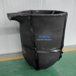1-5T SIC组成的石墨坩埚耐火型，用于真空熔炼炉中的金属铸造 - Product Image 1