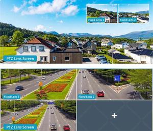 3 Lens üç ekranlar ile açık güvenlik kamera 3MP WiFi kamera spot ile ev güvenlik için kablolu - Product Image 5