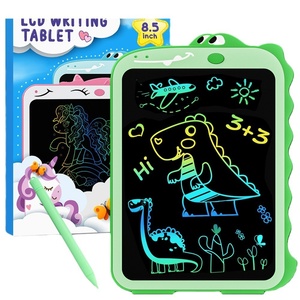 Özel 8.5 inç LCD yazı tahtası Set eğitim çizim oyuncaklar çocuklar için el yazısı uygulama karikatür Unicorn ayı plastik - Product Image 6