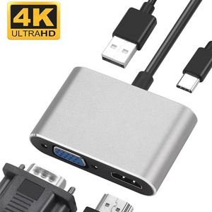 USB 3.0 Cable <strong>to</strong> HD-Ml &amp; VGA HDTV <strong>Adapter</strong> HDM*I 1080P VGA <strong>Adapter</strong> with USB 3.0 100W PD Charging Port - Product Image 2