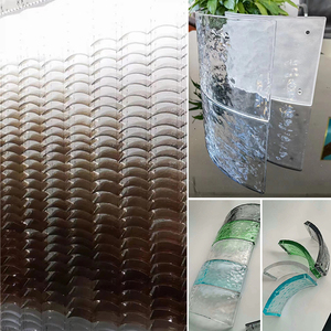 Tinh thể rõ ràng gạch thủy tinh axit khắc hồ quang mỏng nóng chảy gạch thủy tinh 230x100x18mm Kích thước giá bán buôn gạch thủy tinh rắn - Product Image 5