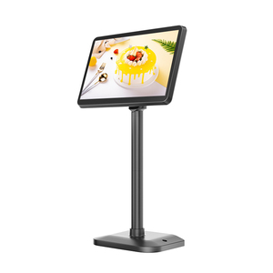 Monitor LCD de 10 pulgadas Pantalla de visualización del cliente con soporte de piso Entrada VGA HDM 430 Nits Brillo Monitor de pantalla IPS
