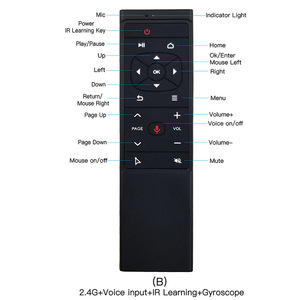 17 Keys 6-axis Gyroscope Customer <strong>Buy</strong> Two AAA Battery Local MT12 <strong>Remote</strong> Controls 2.4G Wireless Voice air Mouse Tv <strong>Remote</strong> Factory - Product Image 2