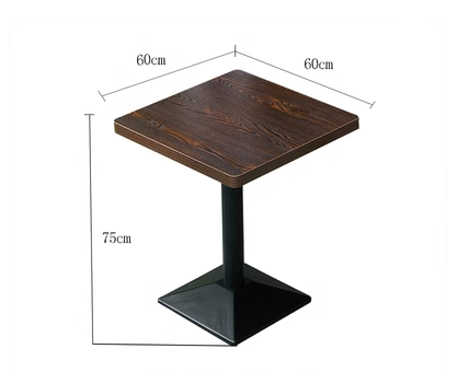 60cm square table