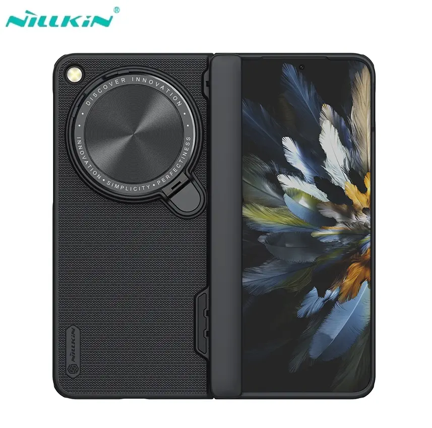 Đối với OnePlus mở trường hợp Nillkin siêu mờ lá chắn gấp PC + TPU gấp lại bìa với Hidden giữ máy ảnh cho Oppo tìm N3