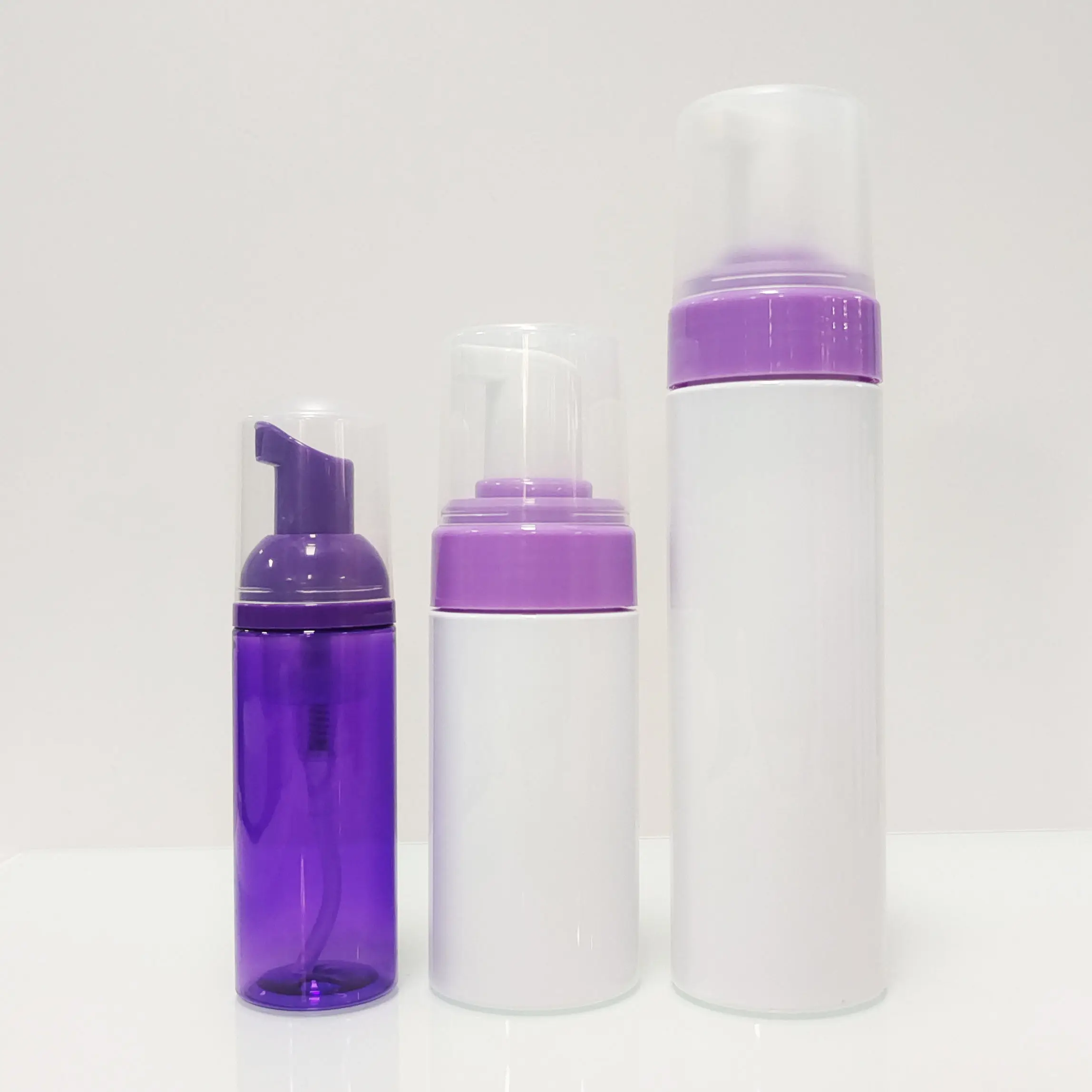 Aanpassen Van Lege Gezichts Schuimende Roze God Plastic Lash Shampoo Flessen Wimper Extensie Zeepschuim Pomp Cleanser Set Foam Fles