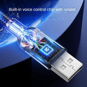 Colorful LED Lighting <strong>USB</strong> Data Cable with Quick Charge &amp; Voice <strong>Control</strong> for iOS Mobile Phones &amp; <strong>Computers</strong> - Product Image 4