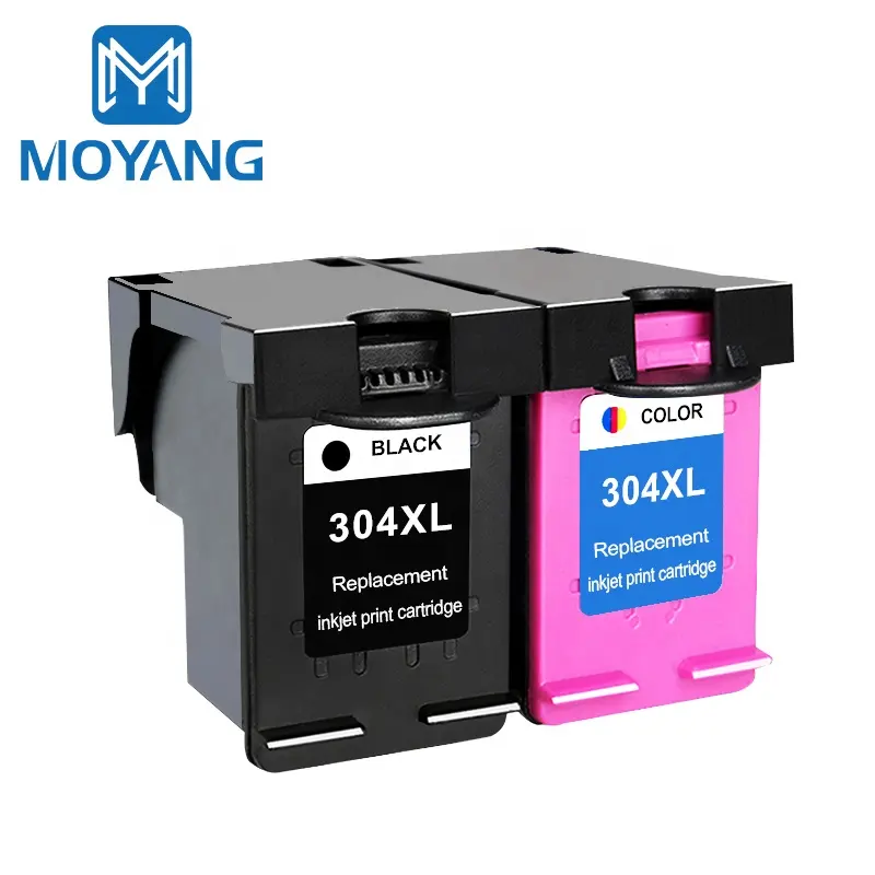 MoYang compatible para hp304 304XL cartuchos de tinta utilizado para hp 304, 5010, 5020, 5030, 5032, 5034, 5052, 5055, 2620, 2630, 3720, 3755 impresora