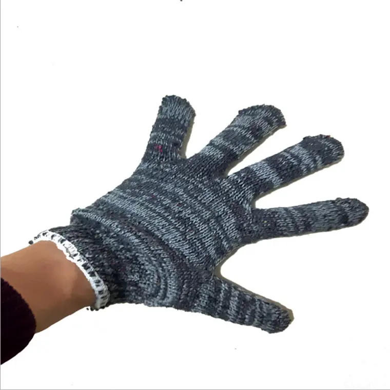 Hot Sale Mode benutzer definierte Fußball Acryl Universal Size Alltag Winter Wärme Mann Strick handschuhe