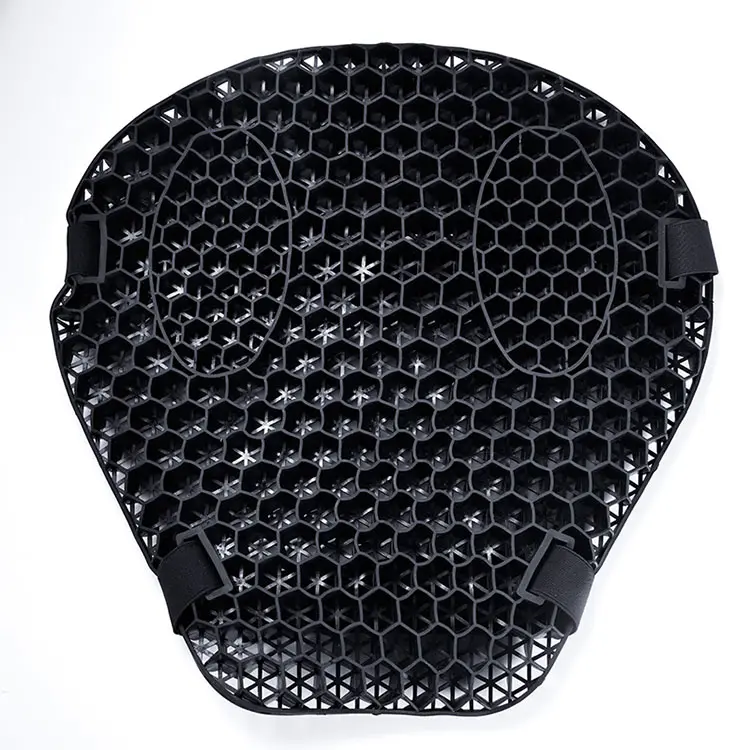 Cojín de asiento de gel para motocicleta Honeycomb