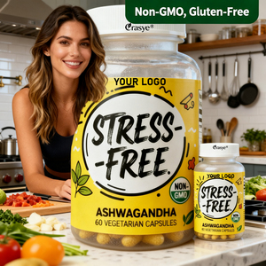 Oem/Odm Aanpasbare Biologische <span class=keywords><strong>Ashwagandha</strong></span>-Poedercapsules 600Mg <span class=keywords><strong>Ashwagandha</strong></span> Kruidensupplement Voor Stressvermindering, Energieondersteuning - Product Image 5