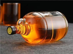 大型加州红酒瓶空自制玻璃瓶密封加厚玻璃配白药酒瓶